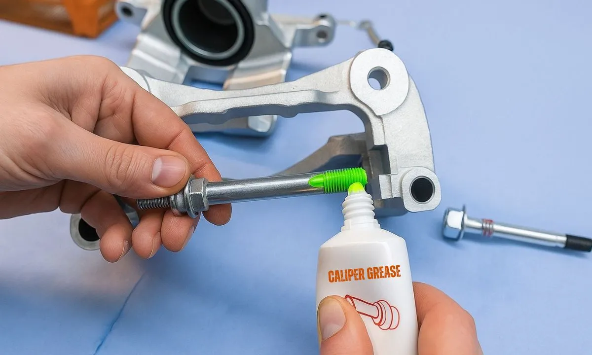 lubricate caliper guide pins