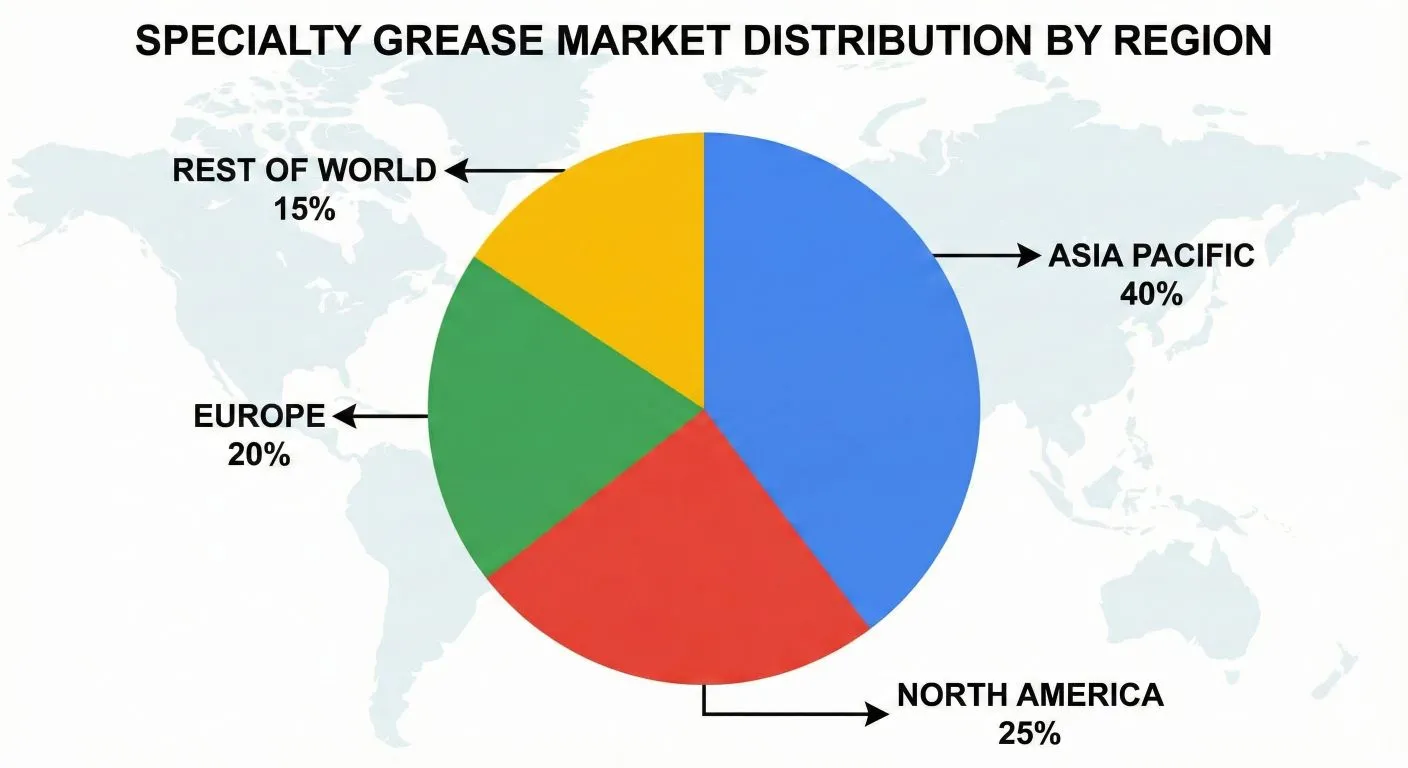 specialty grease market distribution by region