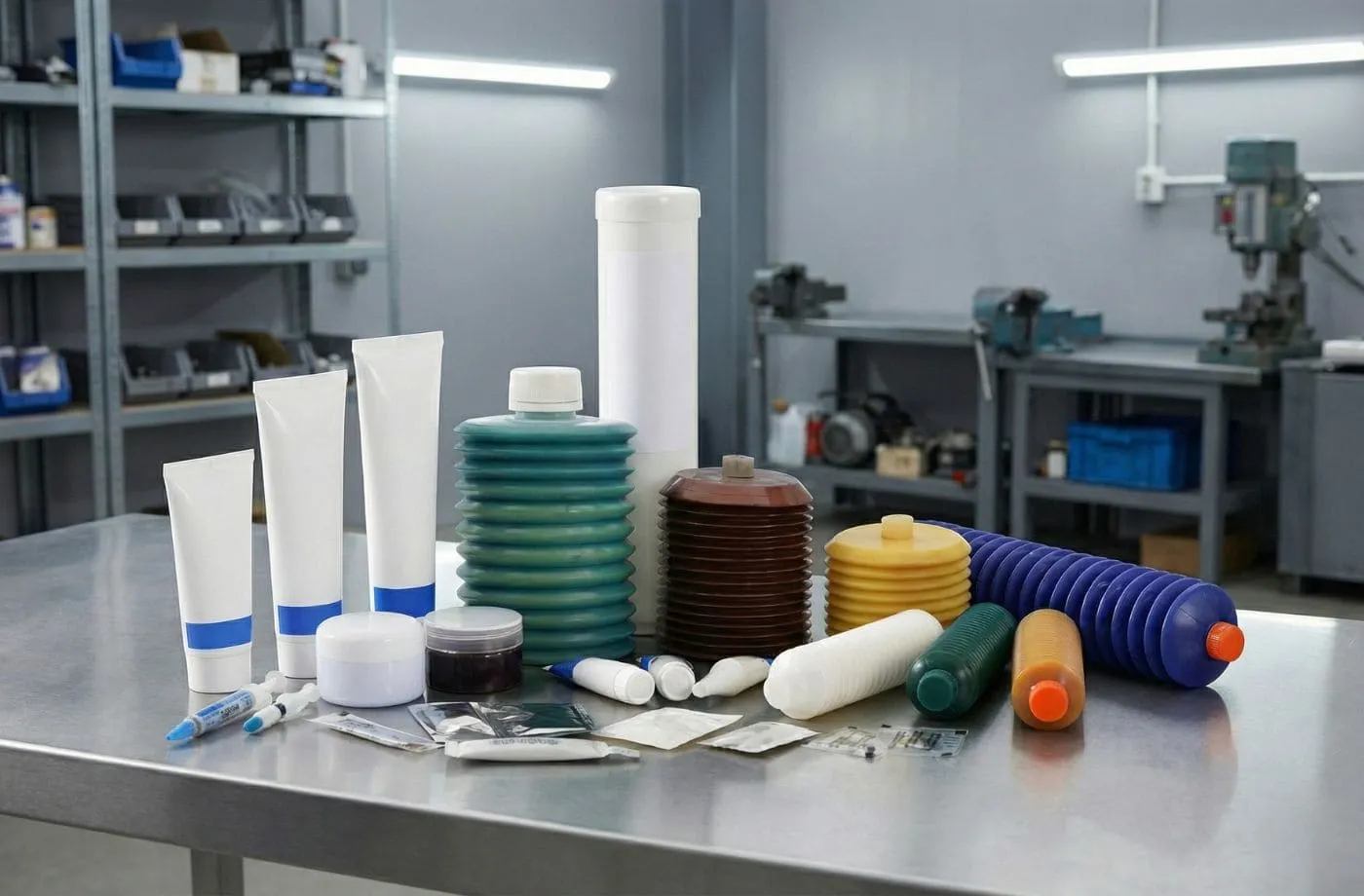 typical small pack grease packaging formats