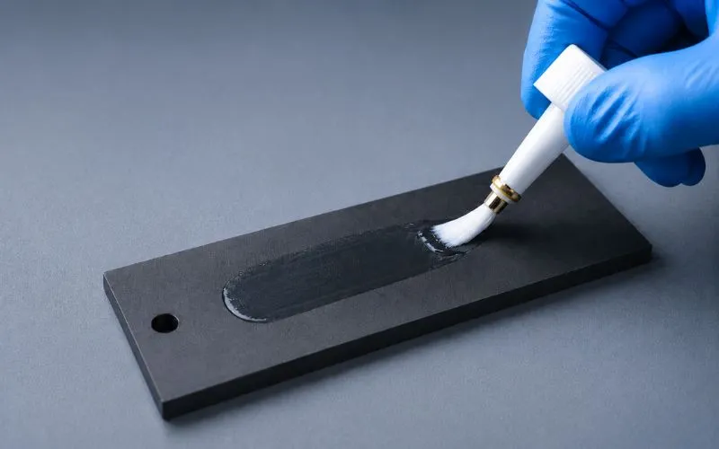 Brush coating application