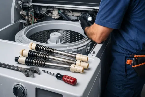 washer suspension rod damping grease